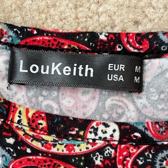 Paisley Print Halter Collar Camisole Tank Top - Picture 2 of 8